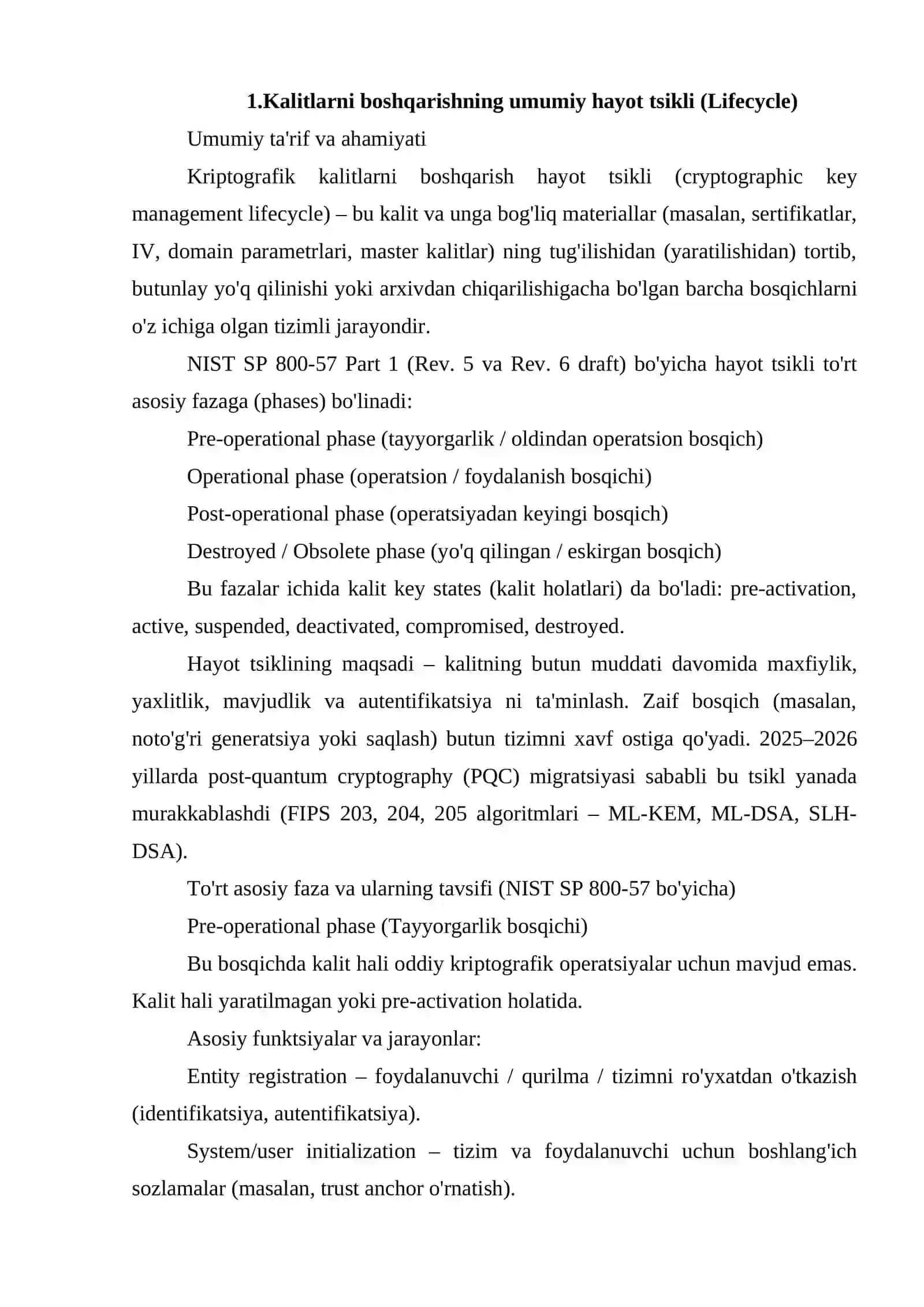 Keys menejmenti bosqichlari 4