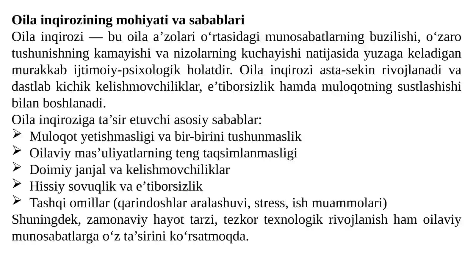 Oila inqirozi va nikoh ajrimlari 4