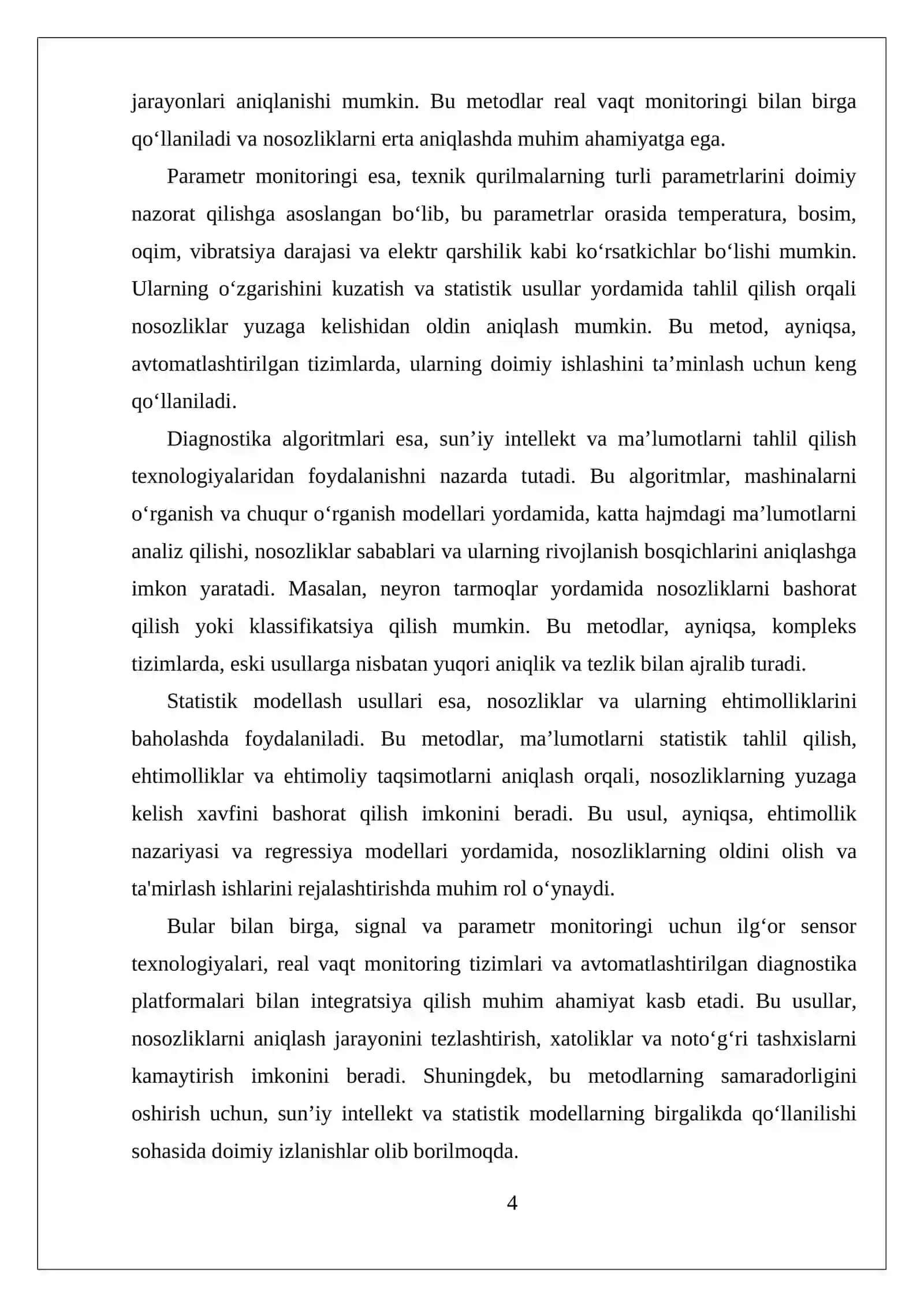 Muhandislik diagnostikasi 4