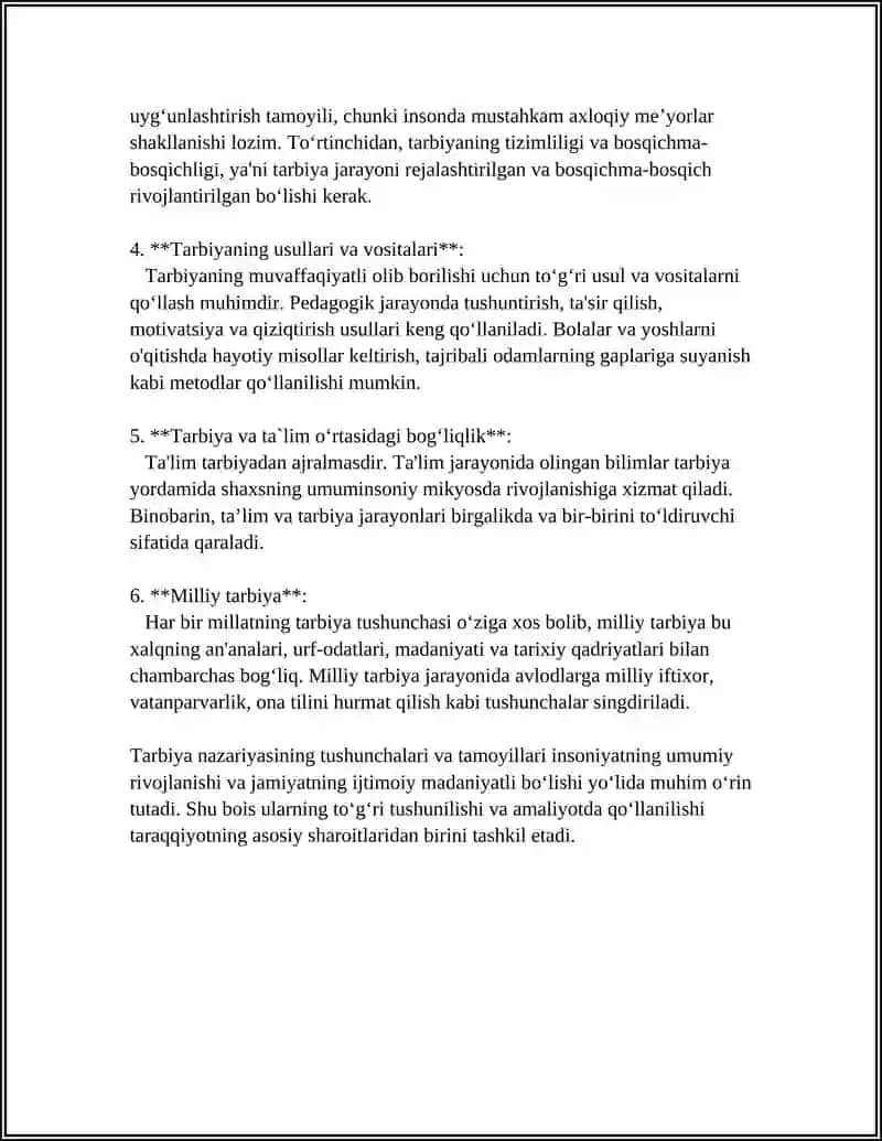 TARBIYA NAZARIYASI VA TARBIYA TURLARI 4