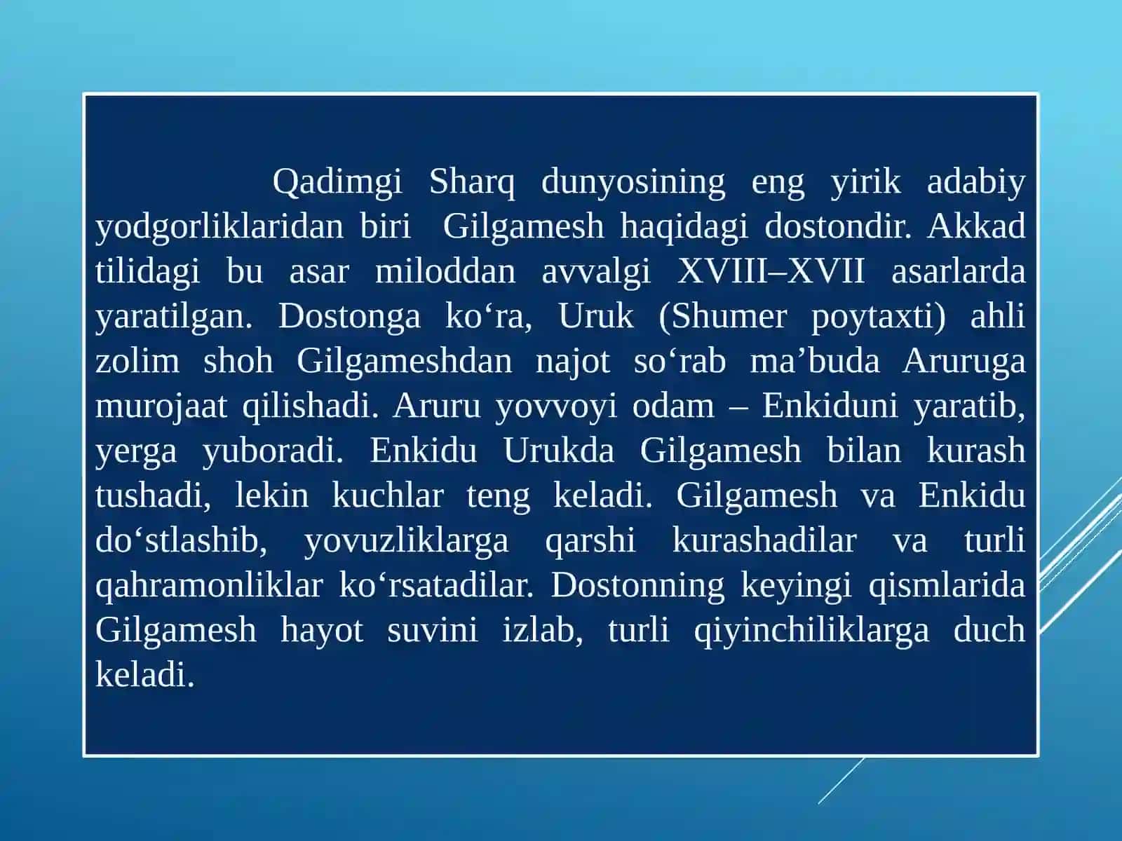 Qadimgi dunyo adabiyoti 4
