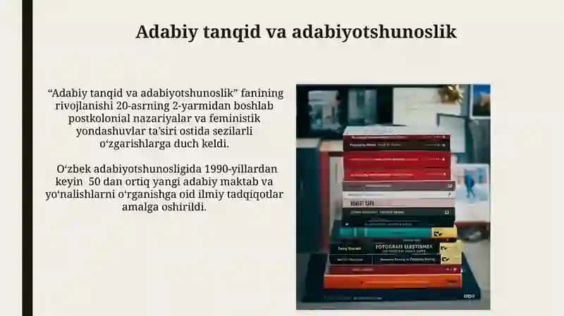 Badiiy adabiyot sanʼat turi sifatida 4