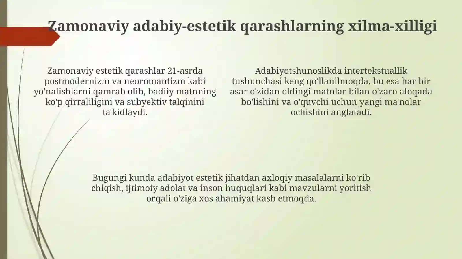 Istiqlol va bugungi adabiy-estetik qarashlar 4