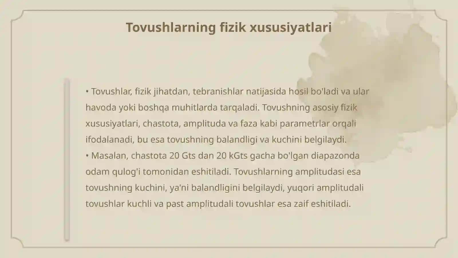 Fonetika: tovushlarning tasnifi 4