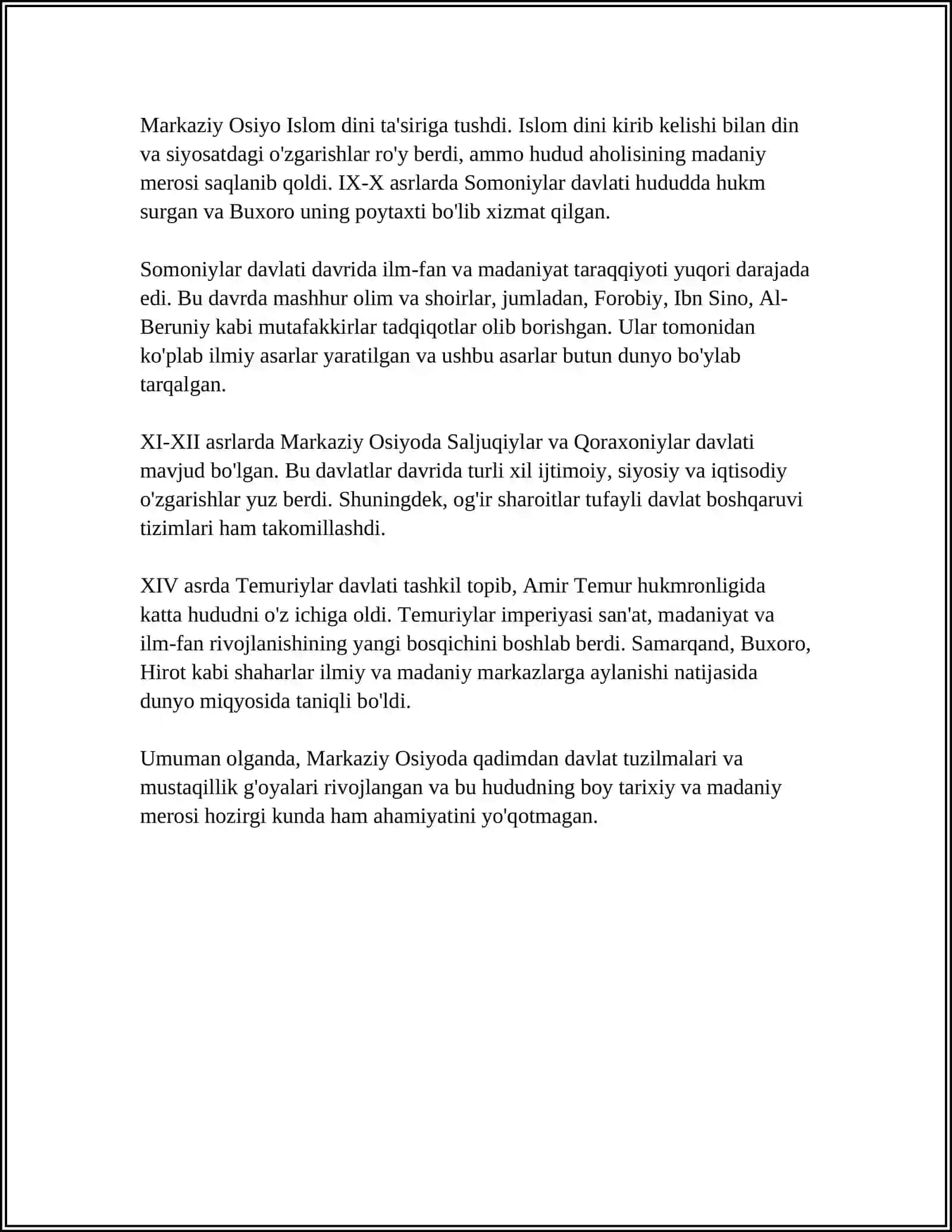 O‘ZBEKISTON RESPUBLIKASI OLIY TA’LIM FAN VA INNOVATSIYA VAZIRLIGI 4