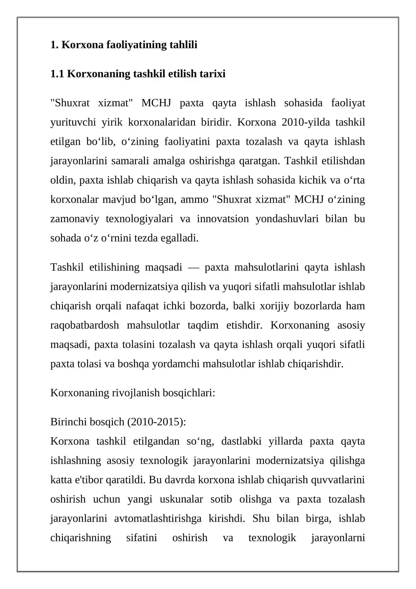 Paxta qayta ishlash texnologiyasi 4
