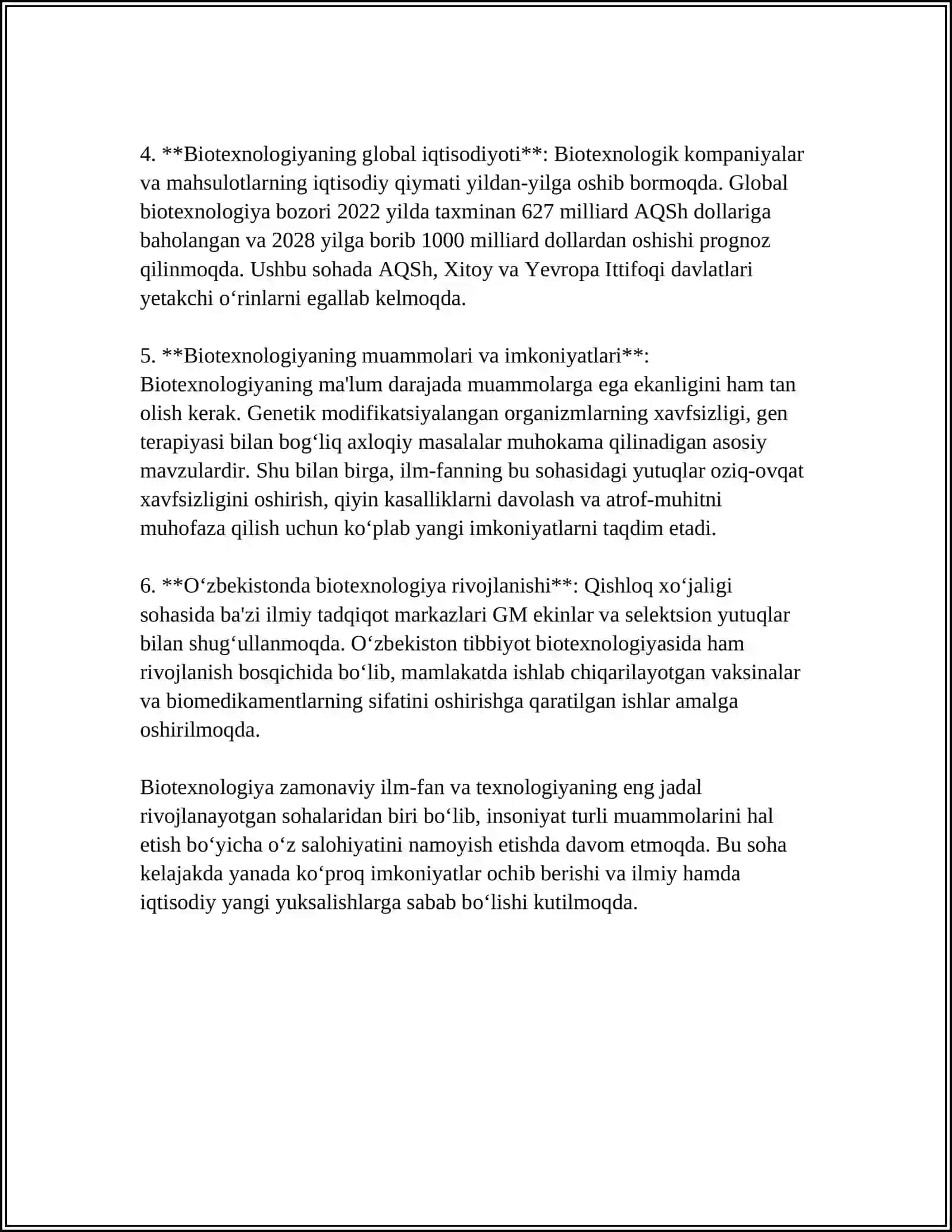 BIOTEXNALOGIYA 4