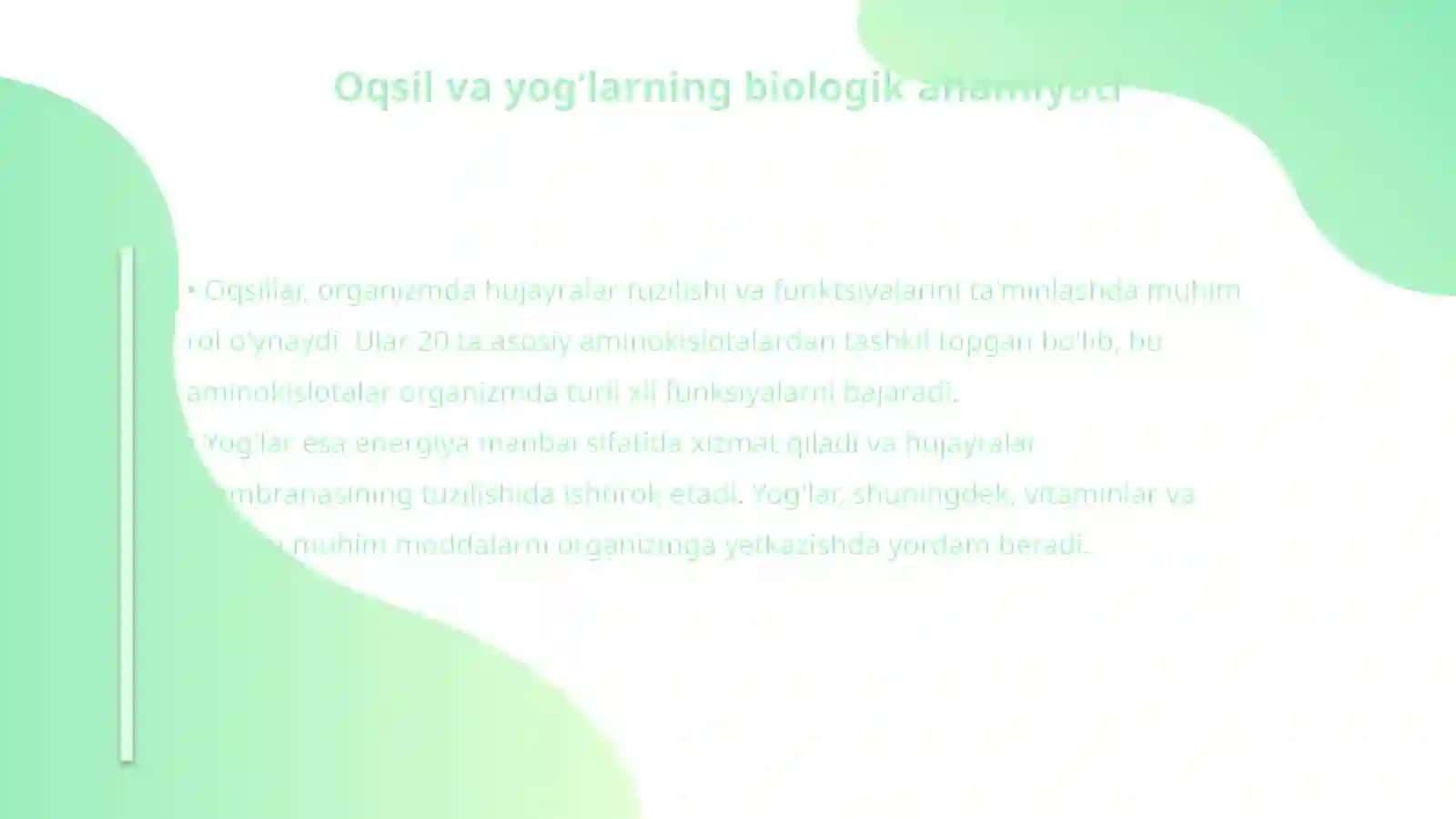 Oqsil yog’ almashinuvi 4
