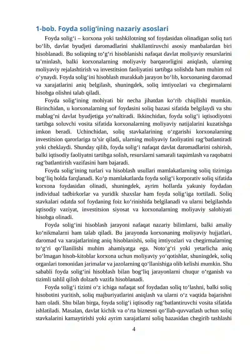 Foyda solig'ini hisoblash 4