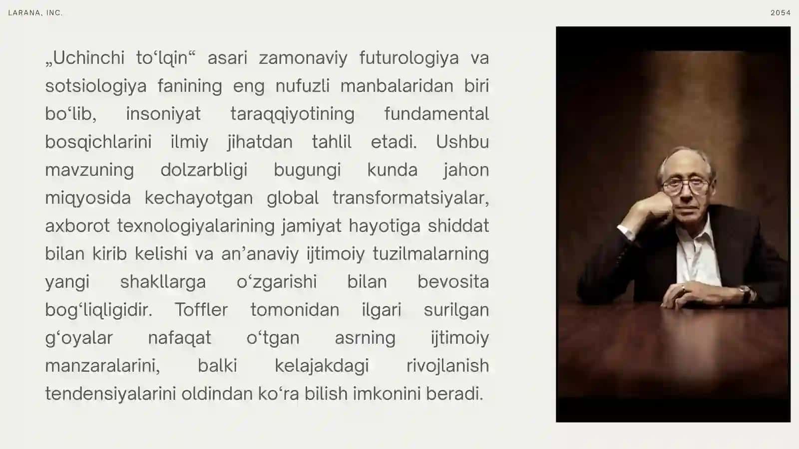 Alvin Tofflerning "Uchinchi To'lqin" konsepsiyasi 4