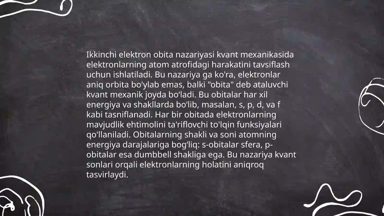 Atom. Atomlarning davriy va davriy boʻlmagan xossalari 4