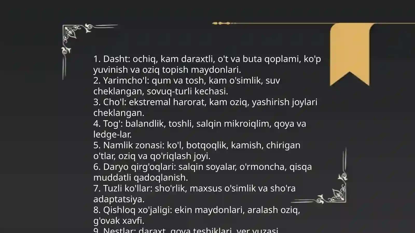 Oʻzbekiston QIZIL KITOBIGA KIRITILGAN qushlar va ularning yashash sharoiti 4