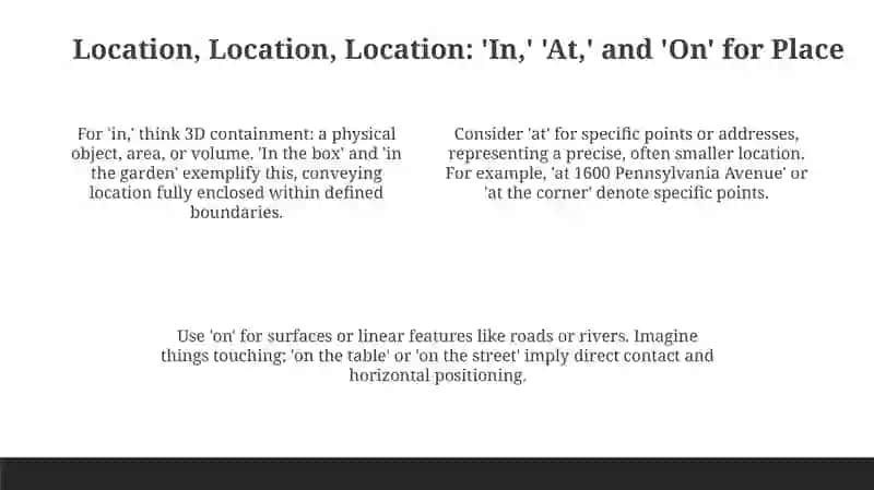 Prepositions of Place and Movement 4