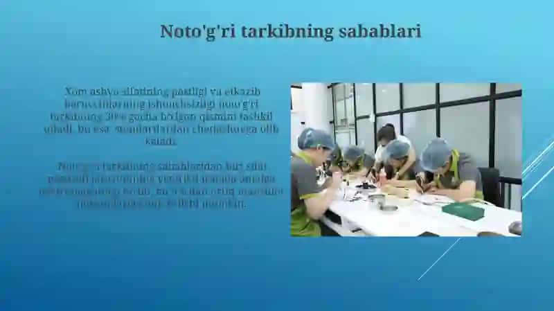 Boyitilgan mahsulotlarning tarkibini oʻrganish 4