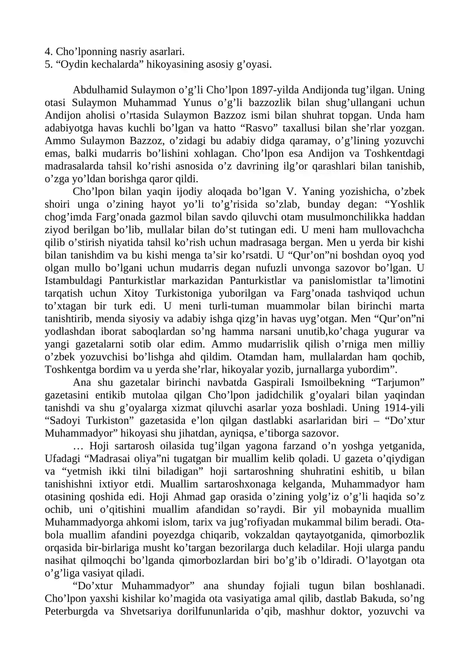 Abdulla Qodiriyning Hayoti va Ijodi 4