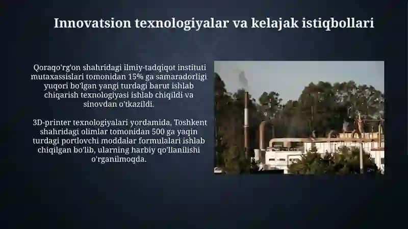 Xom ashyolar va portlovchi moddalar 4
