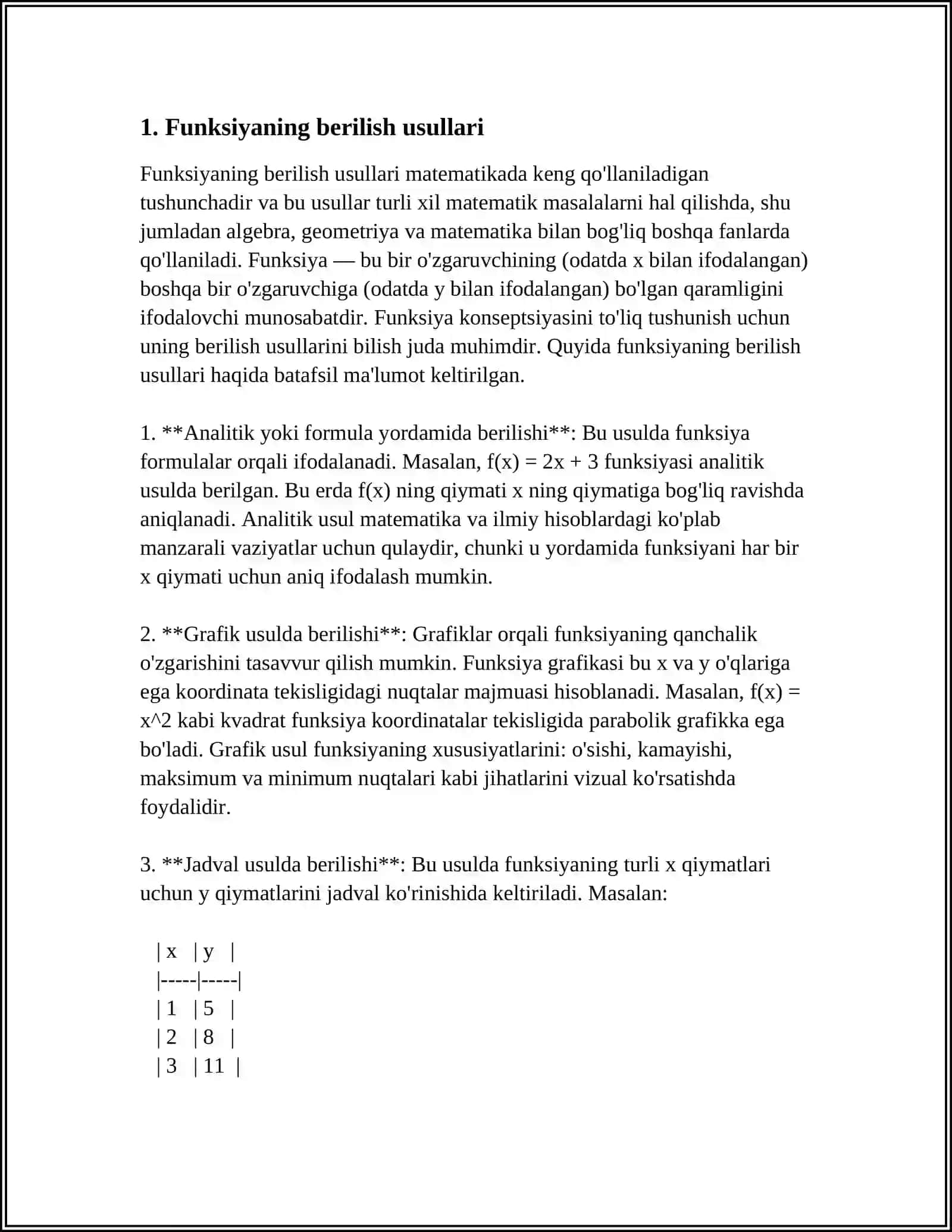 FUNKSIYALARNING BERILISH USULLLARI 4