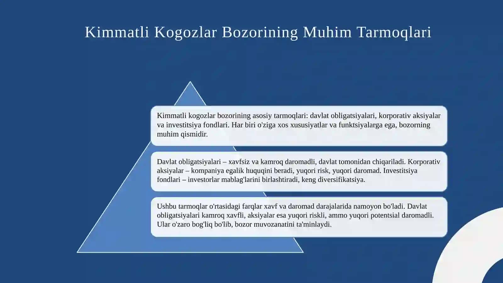 Kimmatli Kogozlar Bozorining Asosiy Tushunchalari 4