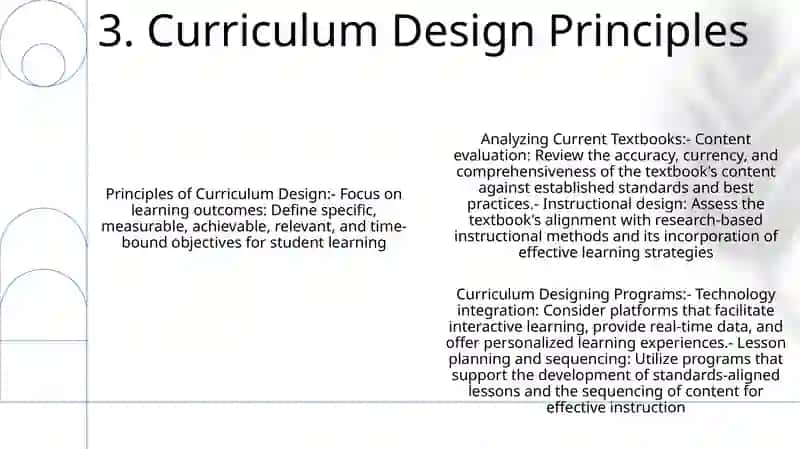 Analyzing Current Textbooks And Curriculum Designing Programs 4