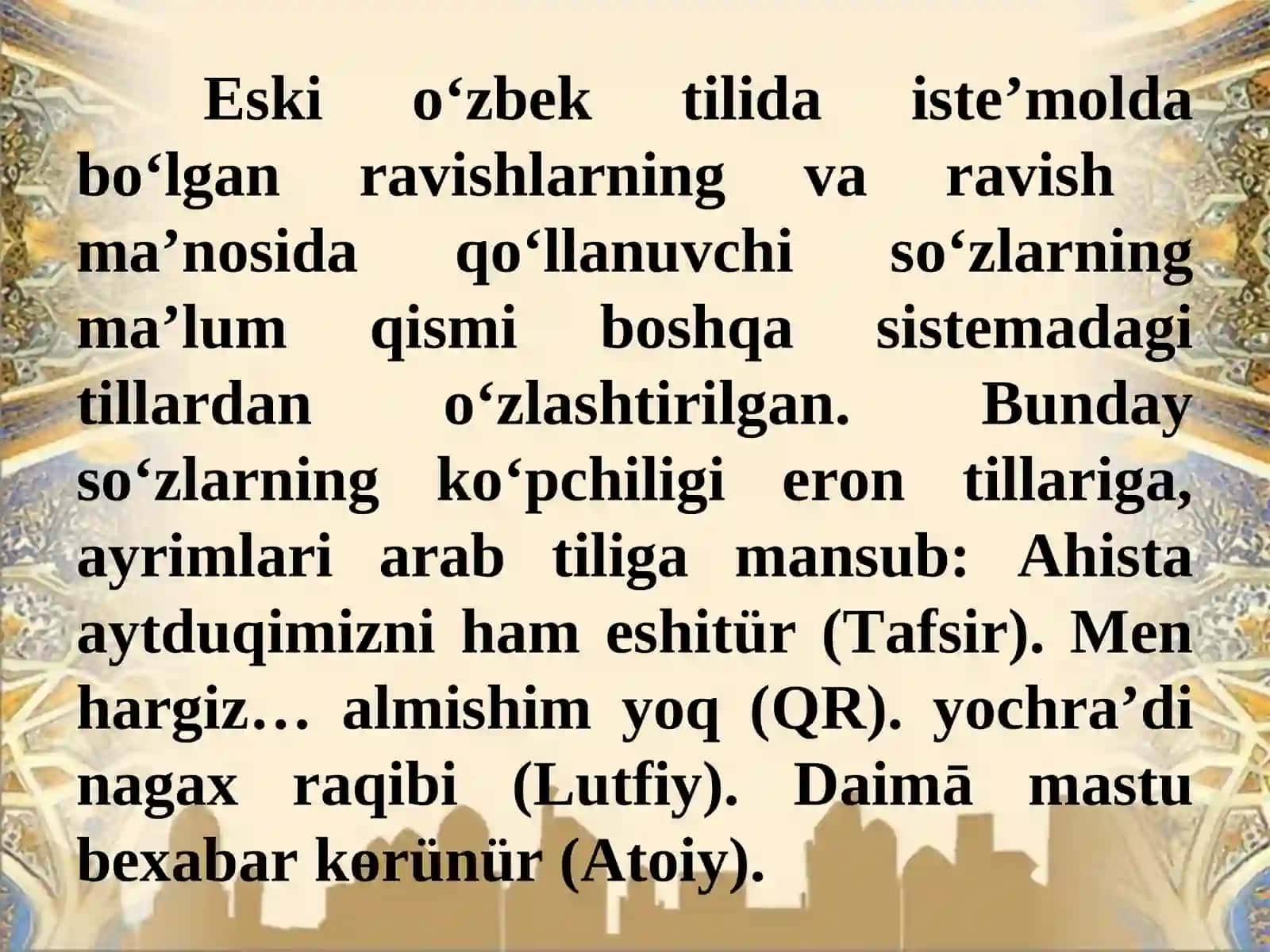 Ravish so‘z turkumi 4