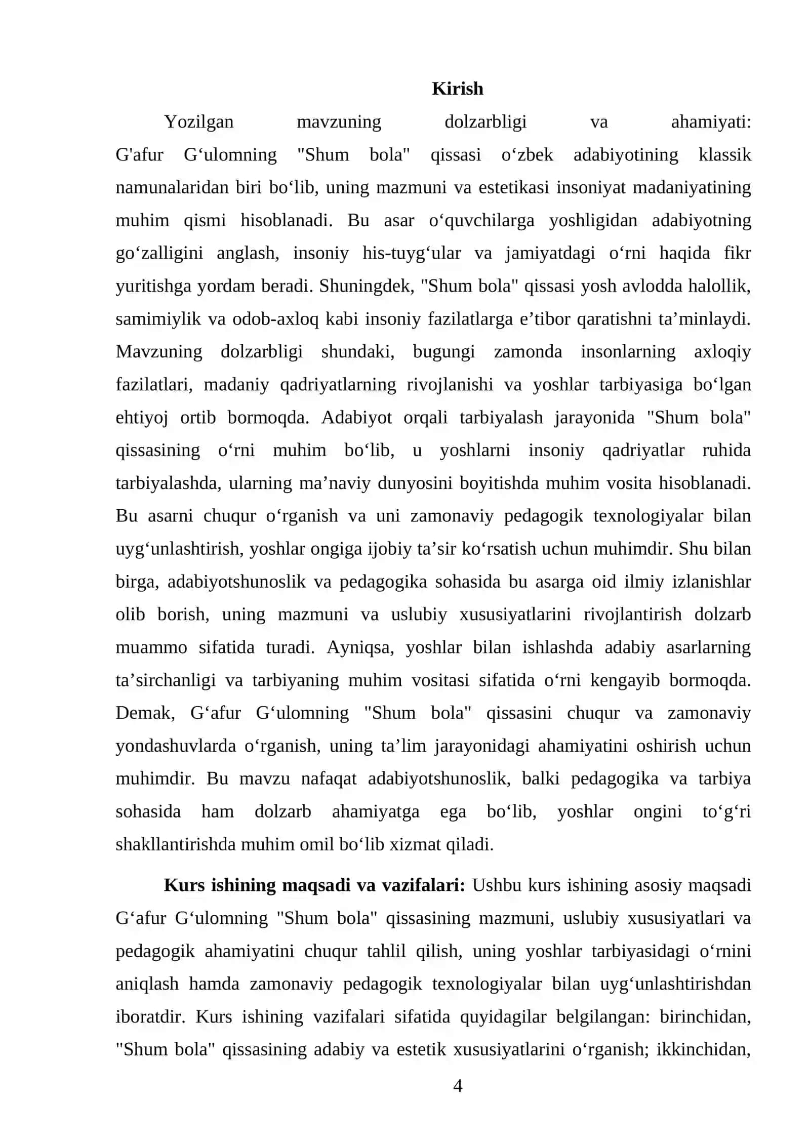 G'AFUR GʻULOM "SHUM BOLA" QISSASINI O'QITISH USULLARI 4