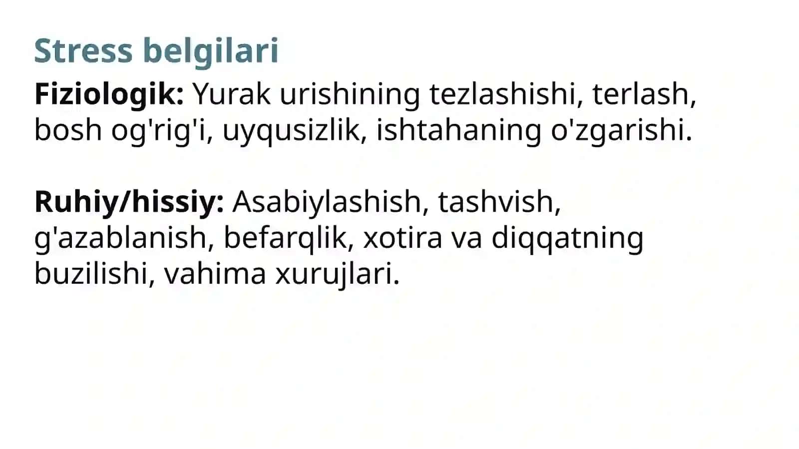 Stressning Zararlari 4