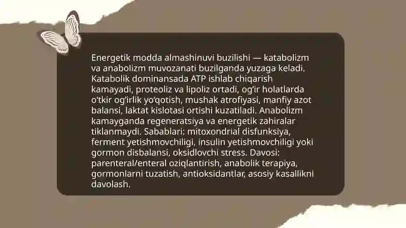 Hayvonlarni moddalari almashinuvini buzilishi 4
