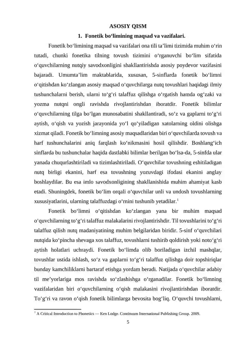 5-sinflarda fonetik bilimlarni o‘qitish metodikasi 4