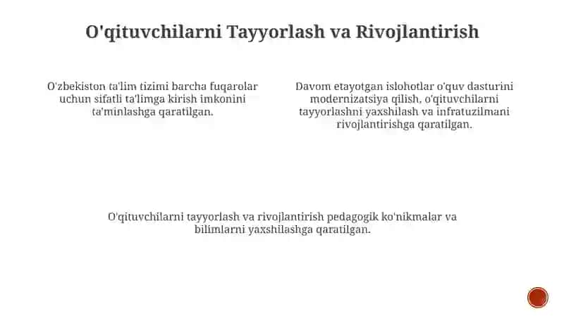 O'zbekiston Respublikasi ta'lim tizimi 4
