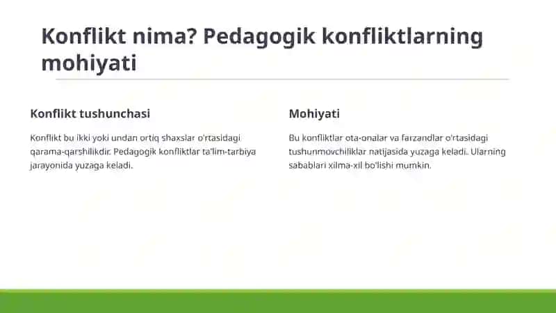 Pedagogik konfliktlami 4