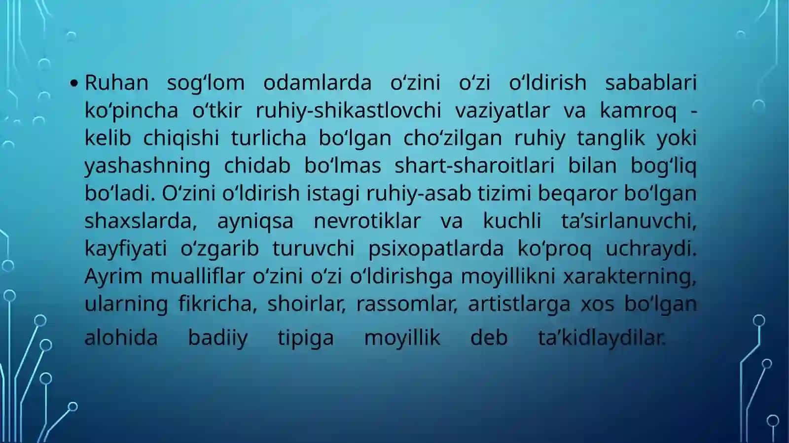 Suitsidal xulq-atvor psixologiyasi 4