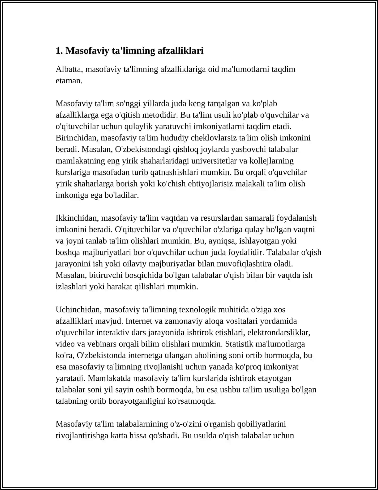 MASOFAVIY TA'LIM VA UNI TASHKIL ETISH 4