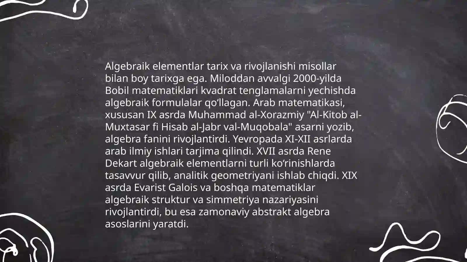 Algebraik elementlarni o'rgatish metodikasi 4