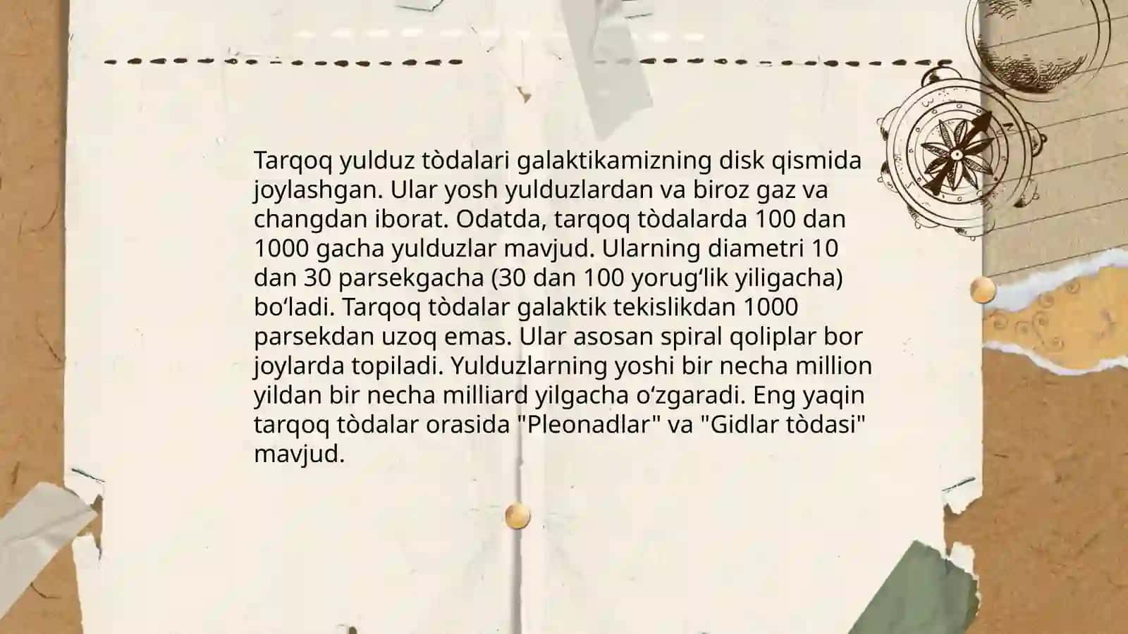 Tarqoq yulduz tòdalari 4