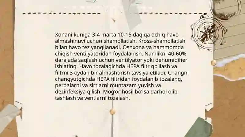 Turar joy gigiyenasi 4