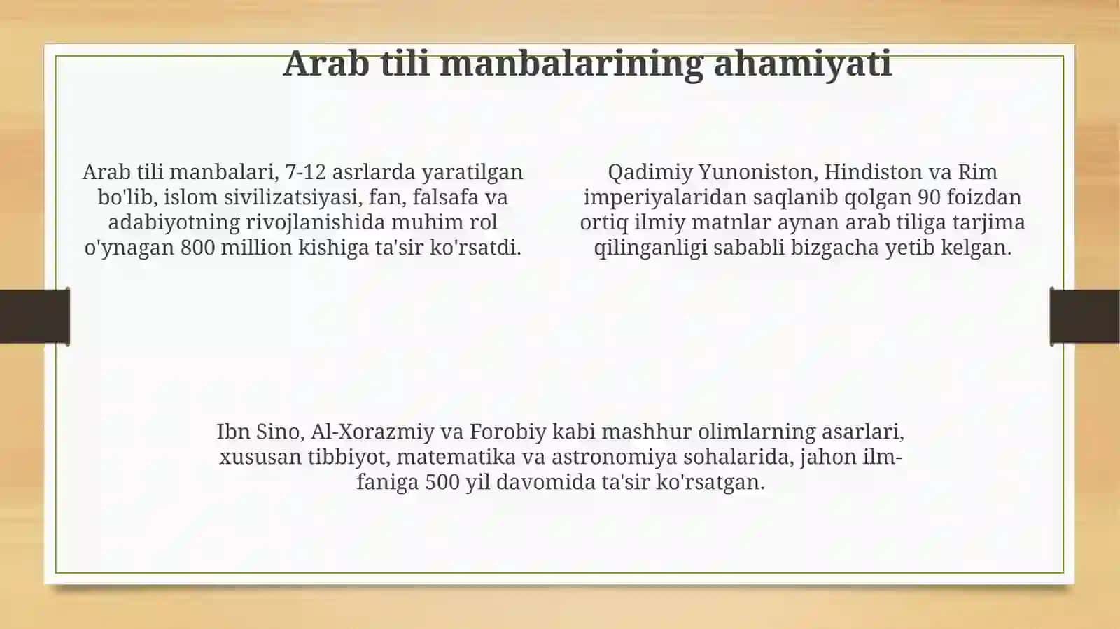 Arab tili va Fors tilidagi manbalar 4