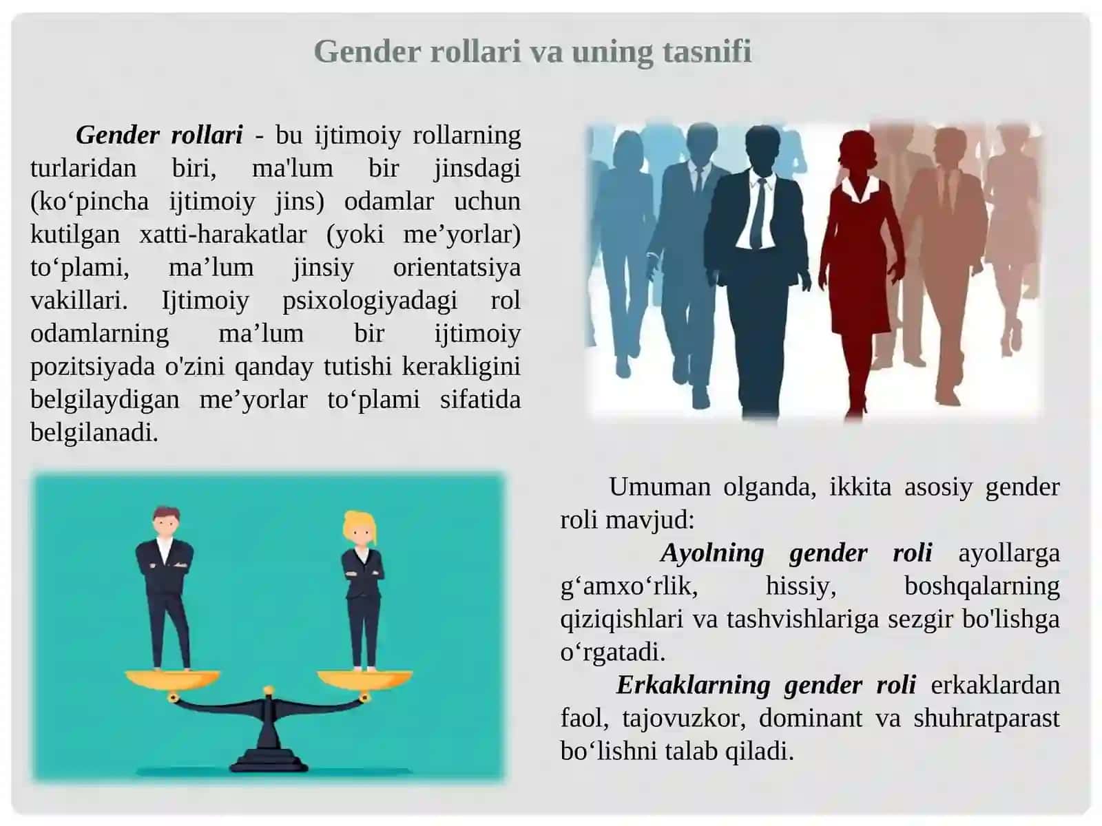Gender rol, gender stratifikasiya 4