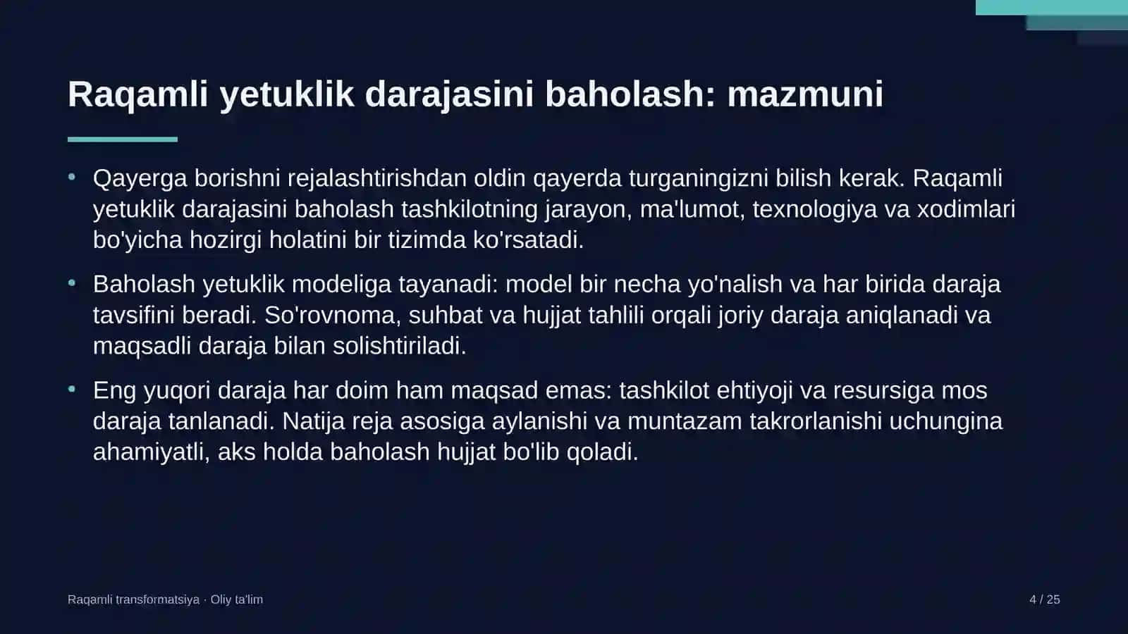 Ekologik ekspertiza tashkilotlarida raqamli yetuklik darajasini baholash 4