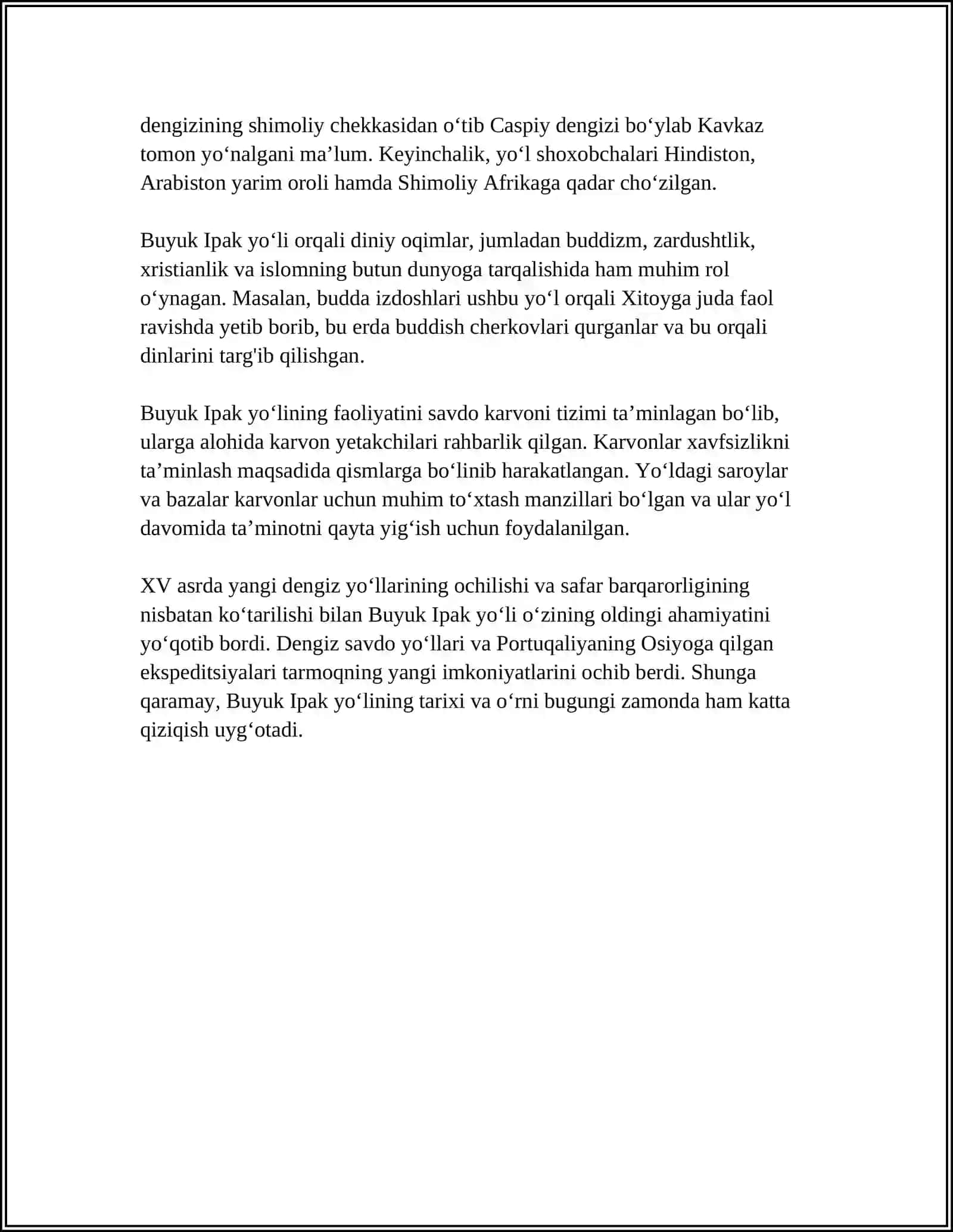 BUYUK IPAK YOʻLINING SHAKLLANISHI 4