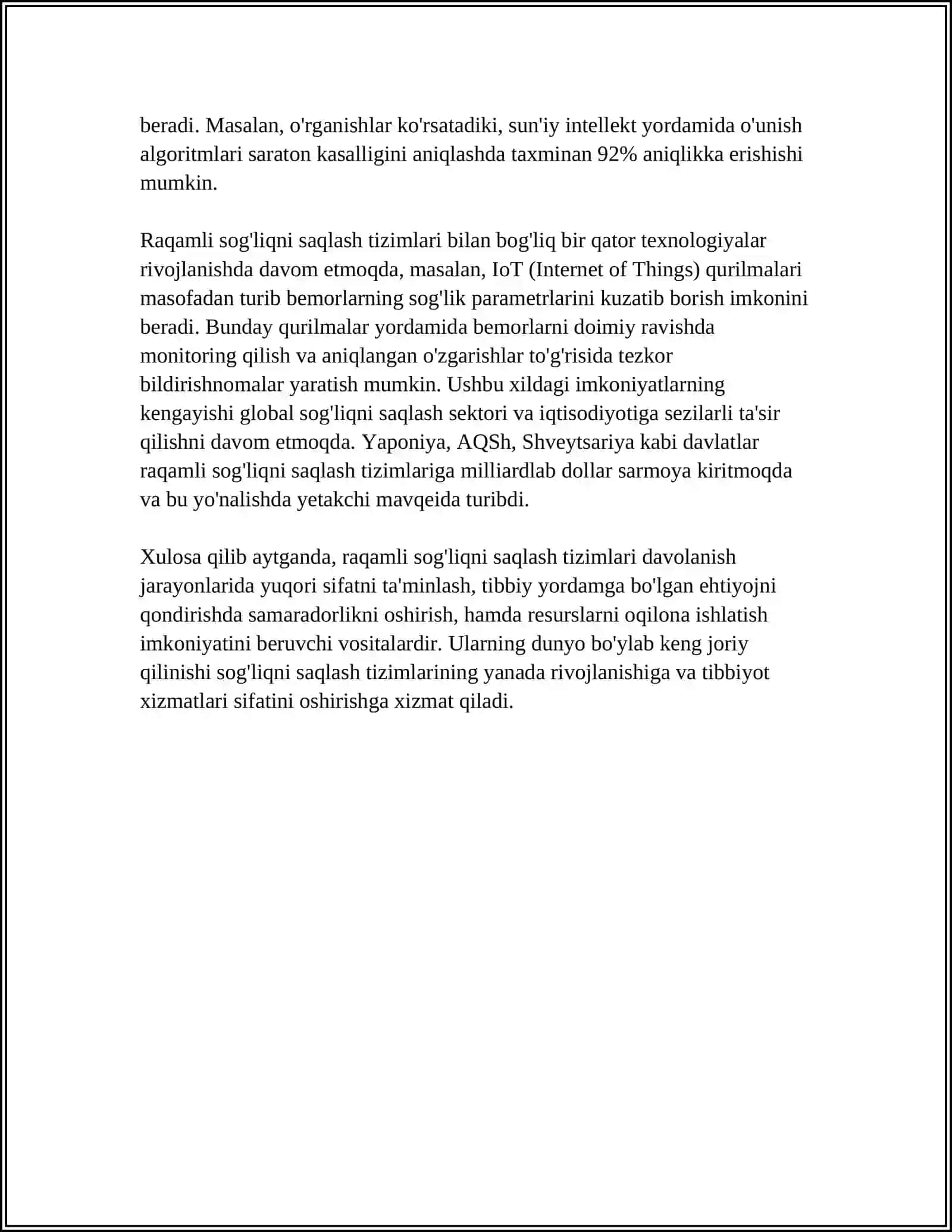 TIBBIYOTDA RAQAMLI TEXNALOGIYA 4