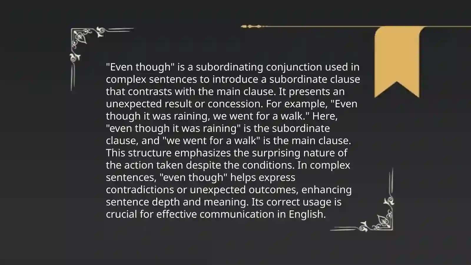 Differences between "Although" and "Though" 4