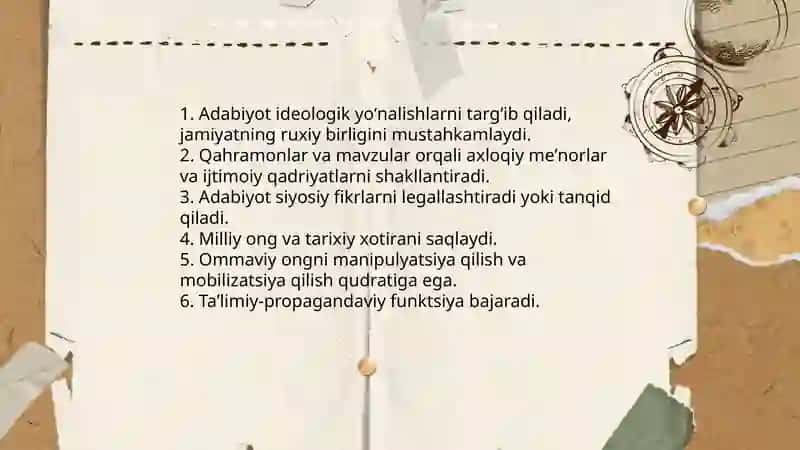 Adabiyot va mafkura: nazariy asoslar 4