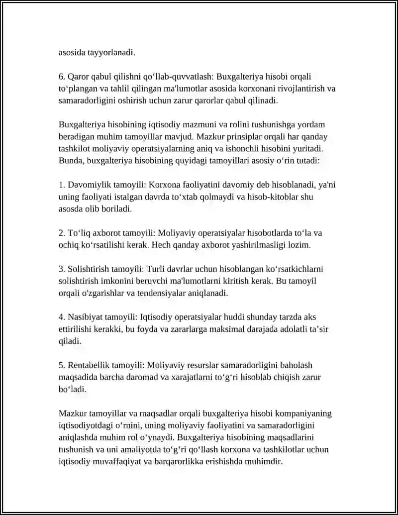 BUXGALTERIYA HISOBINING MAQSADI VA VAZIFALARI 4