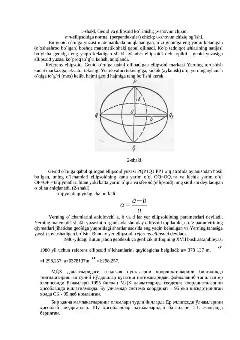 GEODEZIYA TO`G’RISIDA UMUMIY MA’LUMOT 4