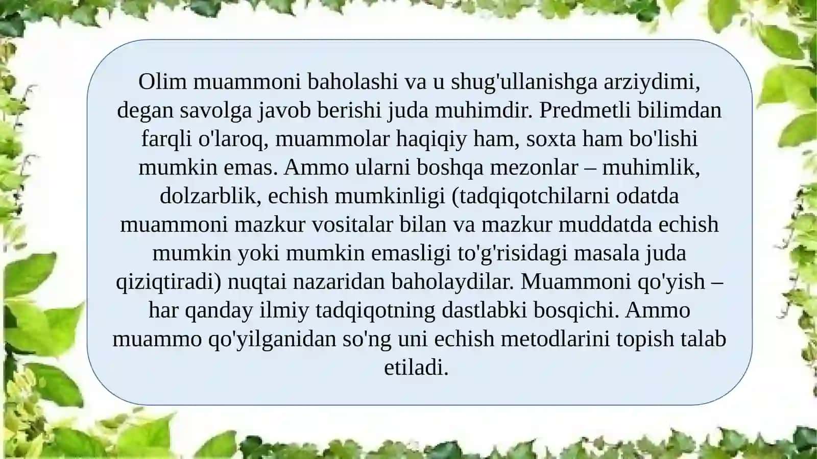 Ilmiy tafakkur va ilmiy tadqiqotning asosiy turlari 4