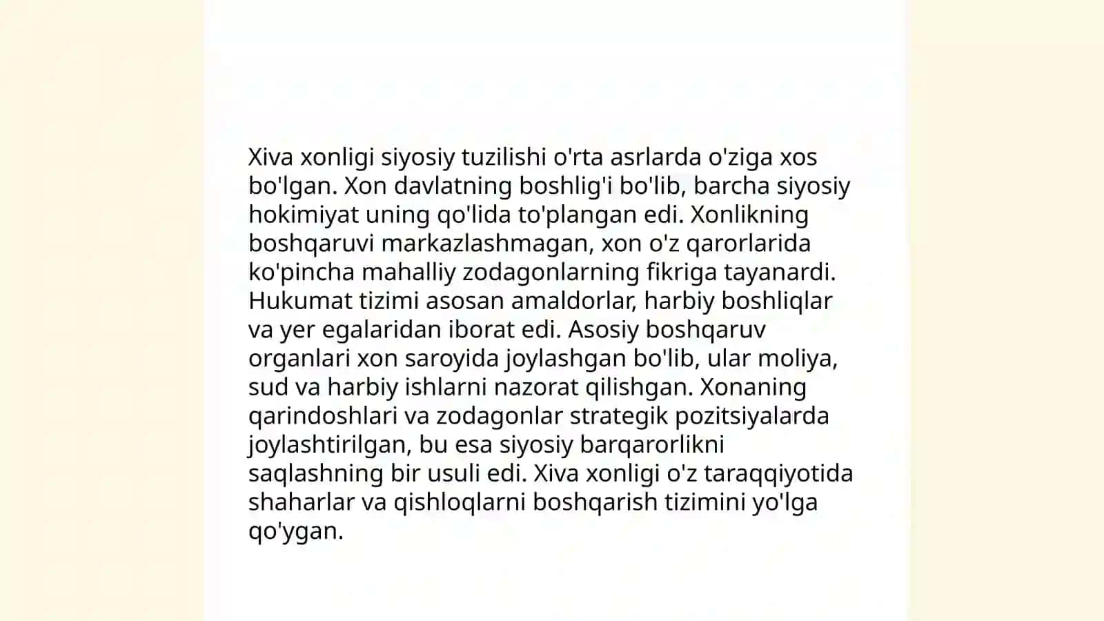 Xiva xonligidagi mansablar 4