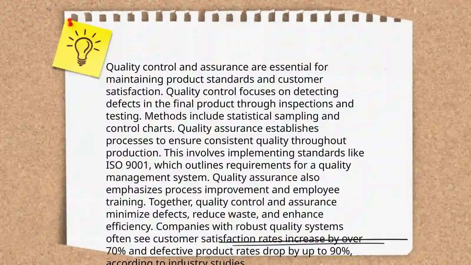 Production process and its results 4