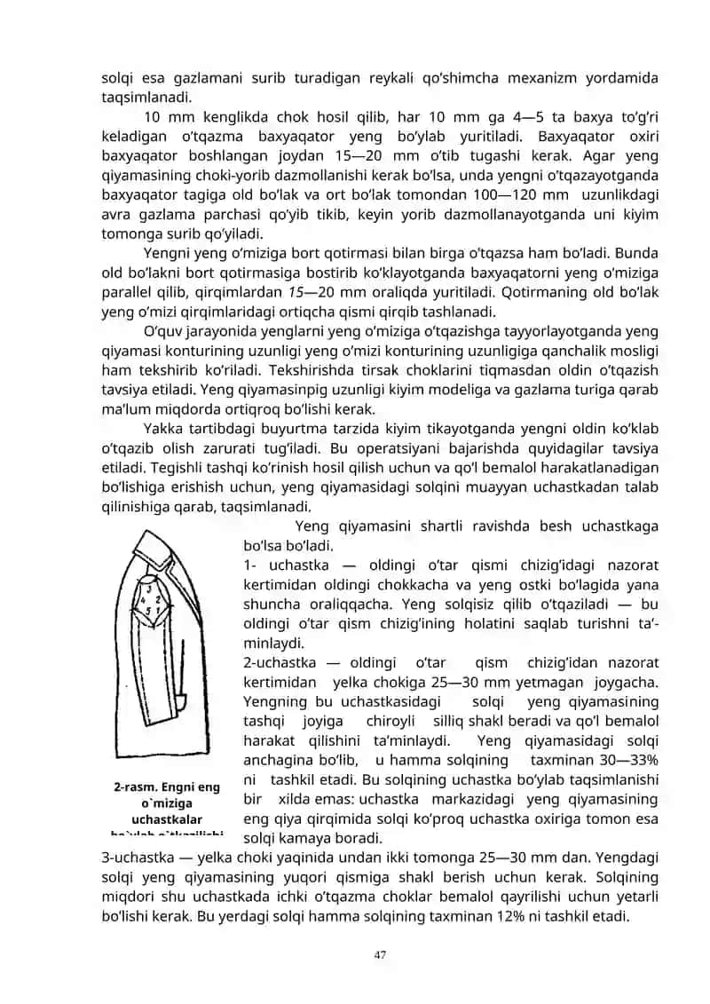 "Ayollar plashining yoqa va yenglarini o’mizga o’tkazish" 4