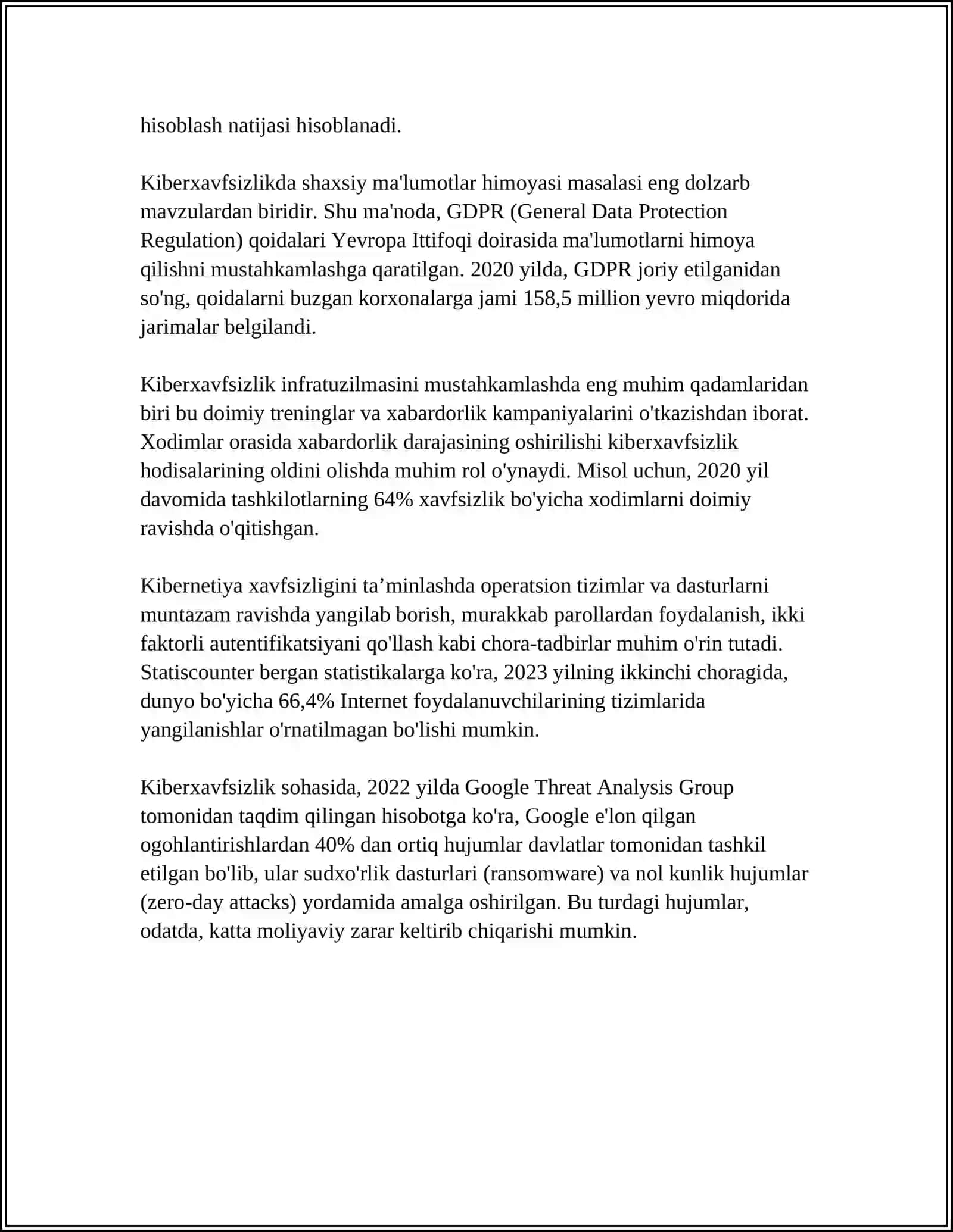 Kiberxavfsizlik asoslari 4
