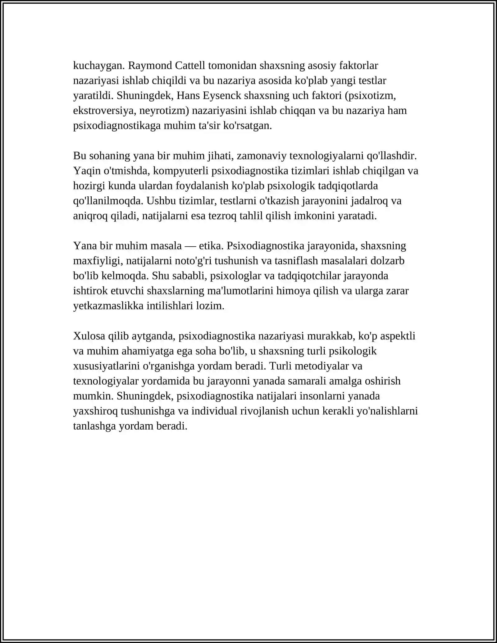 PSIXODIAGNOSTIK JARAYONLAR BOSQICHLAR 4